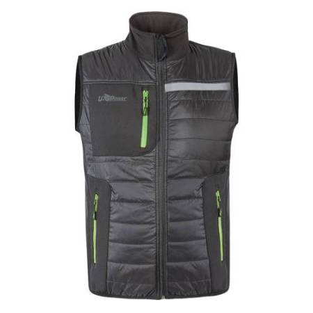 Gilet Wall - taglia XL - PL - grigio/verde - U-Power