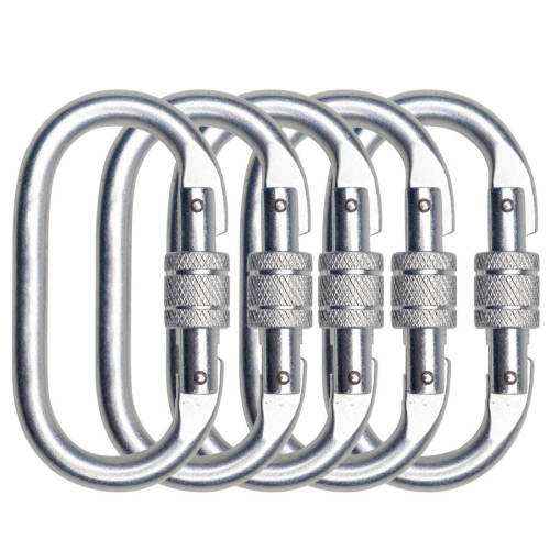 Moschettone a vite - acciaio -...