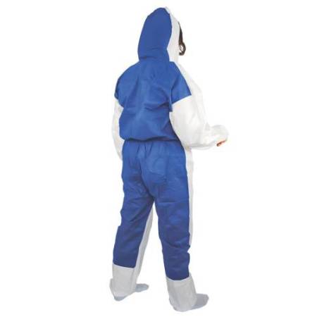 Tuta monouso Shield Dual - taglia L - laminato - bianco - Worker