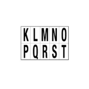 Lettere adesive da K a T -...