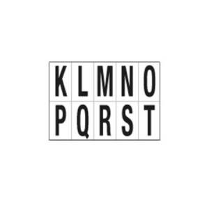 Lettere adesive da K a T -...