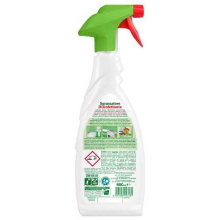 Disinfettante sgrassatore - disinfettante - virucida - limone - trigger da 650 ml - Citrosil