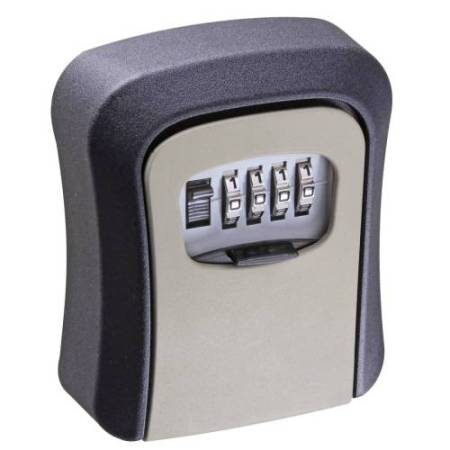 Cassetta di sicurezza per chiavi - combinazione meccanica - 9,5 x 11,5 x 4 cm - metallo - nero/grigio - Valex