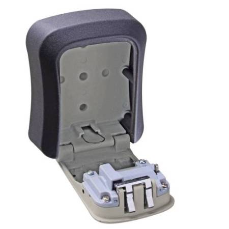 Cassetta di sicurezza per chiavi - combinazione meccanica - 9,5 x 11,5 x 4 cm - metallo - nero/grigio - Valex