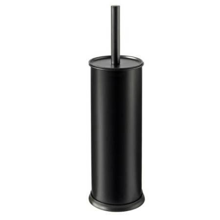 Portascopino Vic - diametro 9,5 cm - altezza 40 cm - acciaio inox - nero satinato - Perfetto