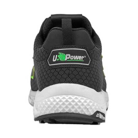 Calzatura di sicurezza Mitch Red Ego S3S ESD - numero 39 - nero/verde - U-Power