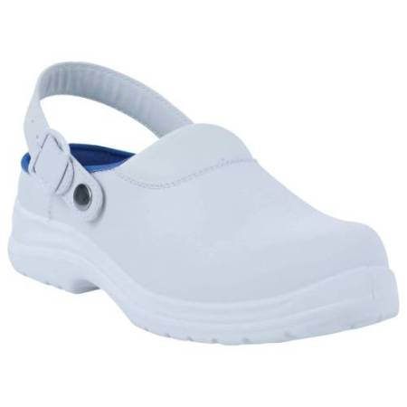 Calzatura sabot Maubec 4 SBEA SR - microfibra - numero 39 - bianco - Deltaplus