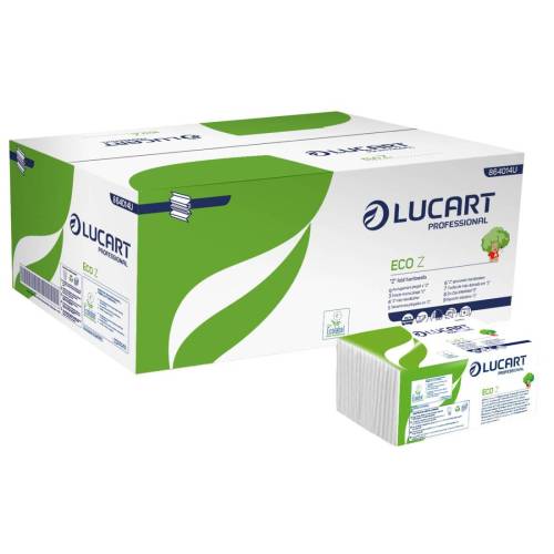 Asciugamani piegati a Z Eco - 2 veli...