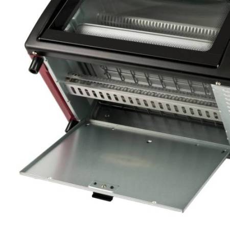 Forno elettrico ventilato - 10 L - nero/rosso - Girmi