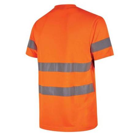 T-shirt alta visibilità Mizar - taglia L - arancio fluo - U-Power - conf. 3 pezzi