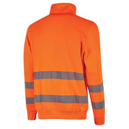 Felpa alta visibilità Felis - mezza zip - taglia XL - arancio fluo - U-Power