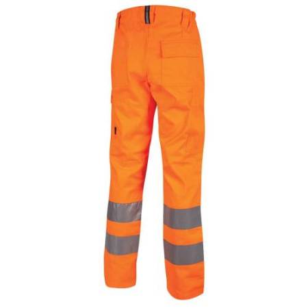Pantaloni invernali alta visibilità Sirius - taglia L - arancio fluo - U-Power