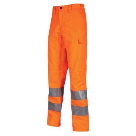 Pantaloni alta visibilità Vega - taglia L - arancio fluo - U-Power