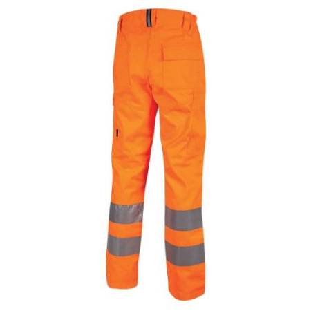 Pantaloni alta visibilità Vega - taglia XXL - arancio fluo - U-Power