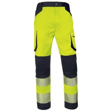 Pantalone multitasche alta visibilità M2PA3S - taglia M - giallo fluo - Deltaplus