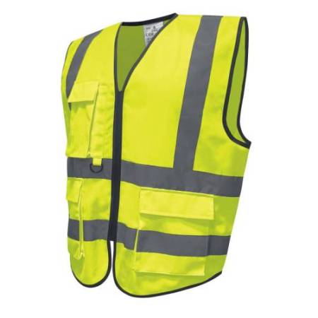 Gilet alta visibilità GILPOCK - poliestere riciclato - taglia XXL - giallo fluo - Deltaplus