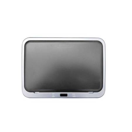 Gettacarte pieghevole Houdini - con coperchio - 35,5 x 26 x 71,5 cm - 40 L - acciaio inox -Medial International