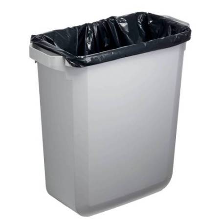 Bidone DURABIN - con maniglie - senza coperchio - 60 L - 59 x 60 x 28,2 cm - PP - grigio -  Durable