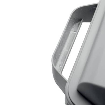 Bidone DURABIN - con maniglie - senza coperchio - 60 L - 59 x 60 x 28,2 cm - PP - grigio -  Durable