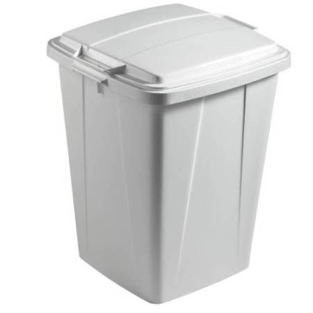 Bidone DURABIN - con maniglie - senza coperchio - 90 L - 52 x 61 x 49 cm - PP - grigio - Durable