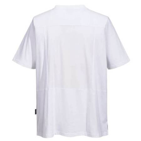 T-shirt chef unisex - maniche corte - taglia XXL - bianco - Portwest