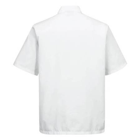 Giacca cuoco Kent - maniche corte - taglia M - bianco - Portwest