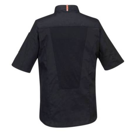 Giacca cuoco MeshAir Pro - maniche corte - taglia XXL - nero - Portwest