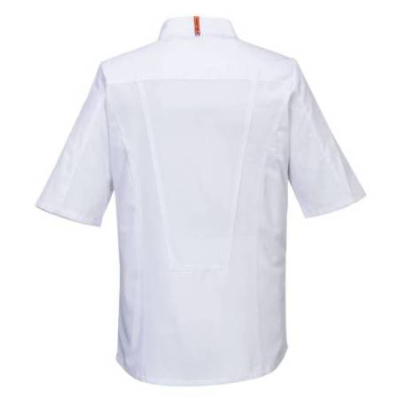 Giacca cuoco MeshAir Pro - maniche corte - taglia M - bianco - Portwest