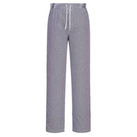 Pantaloni cuoco Bromley - taglia M - quadretti neri - Portwest
