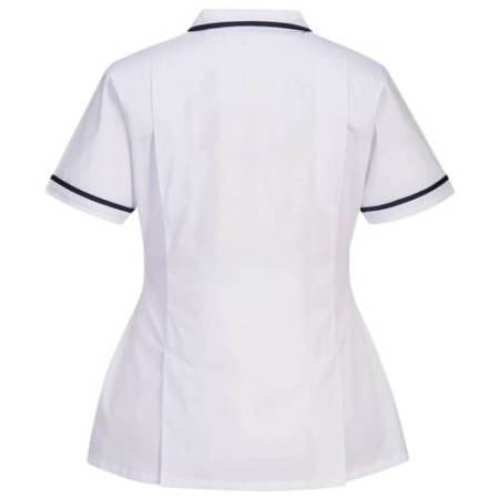 Camice da donna - maniche corte - elasticizzato - taglia S - bianco - Portwest