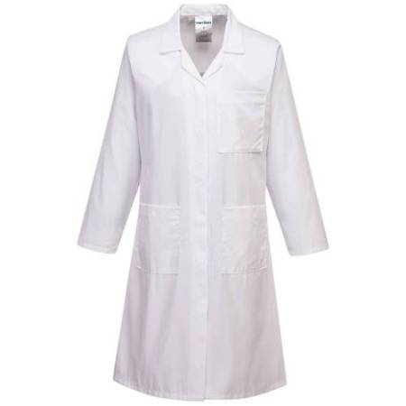 Camice da laboratorio da donna - maniche lunghe - taglia S - bianco - Portwest