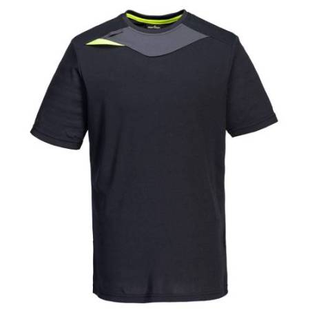 T-shirt DX4 - maniche corte - antibatterica - taglia XXL - nero - Portwest
