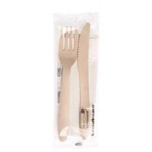 Bis posate con tovagliolo -...