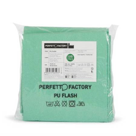 Panni PU Flash - 34 x 36 cm - verde - Perfetto Factory - conf. 5 pezzi