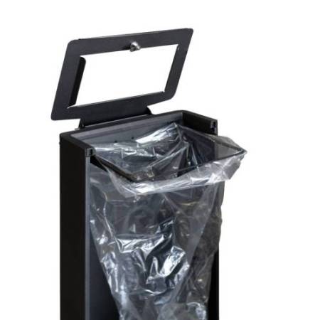 Gettacarte FRONT - 44,5 x 35 x 89 cm - 90 L - nero - Stilcasa