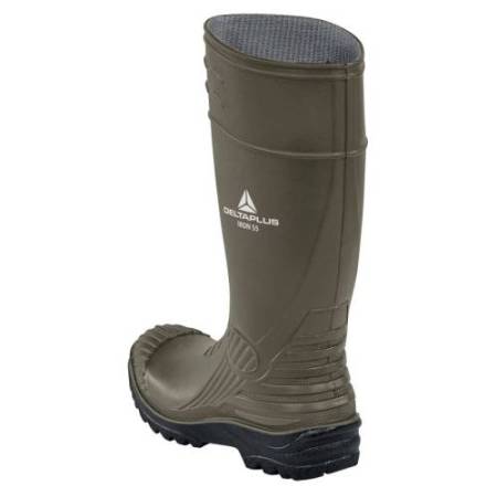 Stivali di sicurezza Iron S5 SRC - taglia 44 - PVC - kaki/nero - Deltaplus