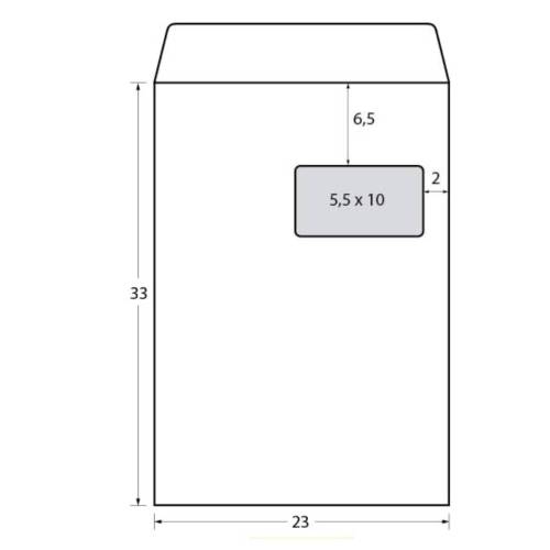 Busta a sacco Self - con finestra -...