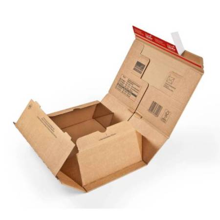 Scatola CP 067 - per spedizioni - C5 - 23 x 16,6 x 9 cm - cartone - avana - ColomPac