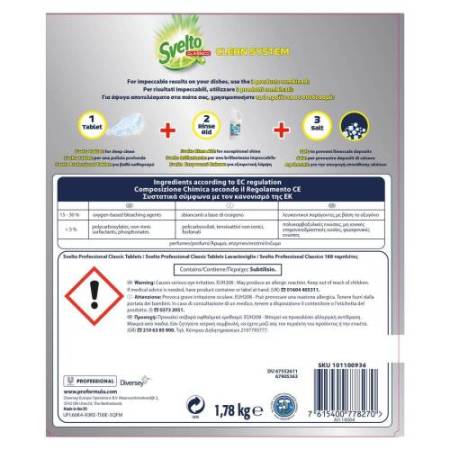 Tabs per lavastoviglie - Svelto - fustino da 188 tabs da 10 gr