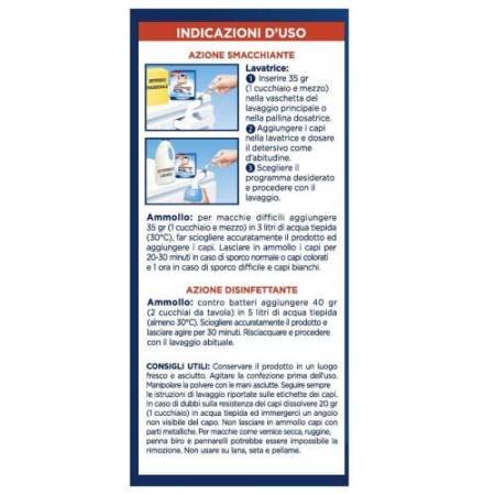 Additivo Omino Bianco disinfettante per tessuti - 450 gr - Omino Bianco