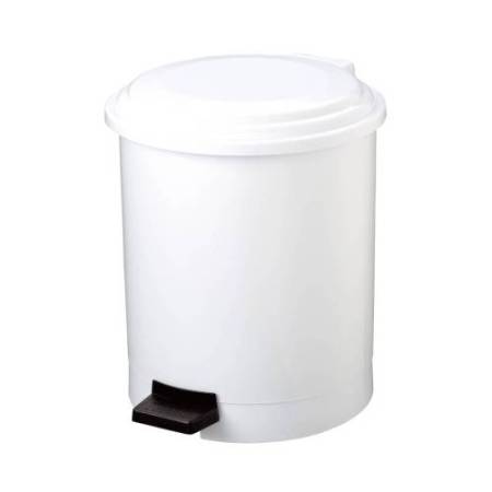 Pattumiera a pedale Ruf - PP - 20 L - diametro 31,5 cm - altezza 42 cm - bianco - Medial