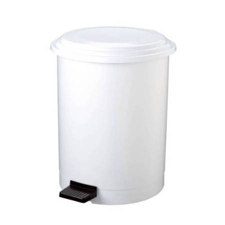 Pattumiera a pedale Ruf - PP - 40 L - diametro 44,5 cm - altezza 54 cm - bianco - Medial