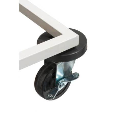 Carrello mobile Triflux - 83,3x36x90 cm - con ruote - 3 portasacco da 100 L ciascuno - acciaio - Medial