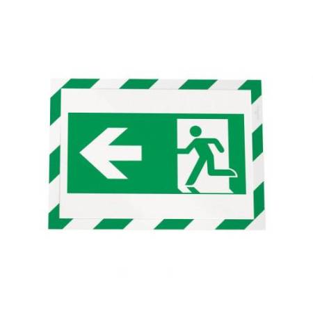 Cornice Duraframe Security - adesiva - pannello magnetico - A4  (21 x 29,7 cm) - verde/bianco - Durable