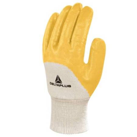 Guanti da lavoro pesante NI015 - nitrile leggero - taglia 09 - giallo - Deltaplus