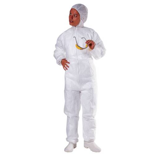 Tuta con cappuccio - monouso - PPL...