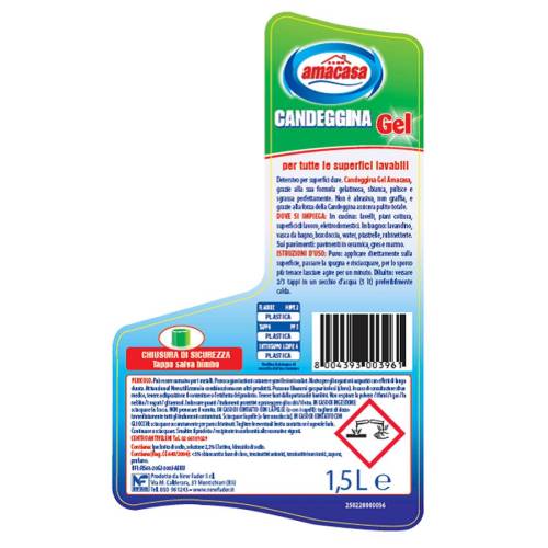 Candeggina gel igienizzante - 1500 ml...