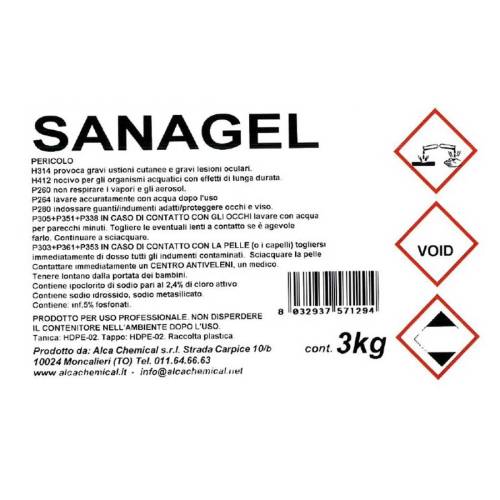 Detergente sanificante Sanagel - Alca...