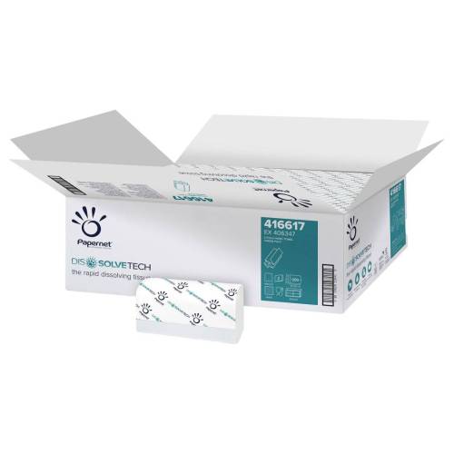 Asciugamani piegati a Z Dissolve Tech...