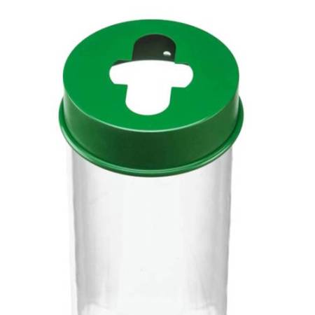 Contenitore da terra per batterie esauste - 27x100 cm - 10 L - trasparente - Medial